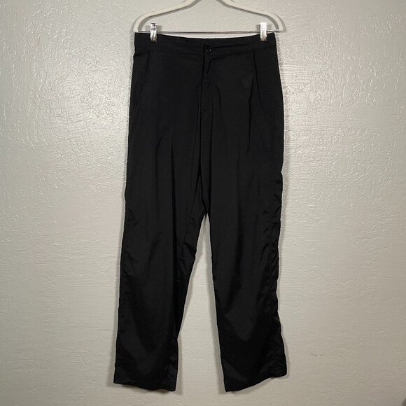 Royal Robbins Pants - Royal Robbins Women 10 Black Hiking Pants Quick Dry Button Hem Adjustable Waist